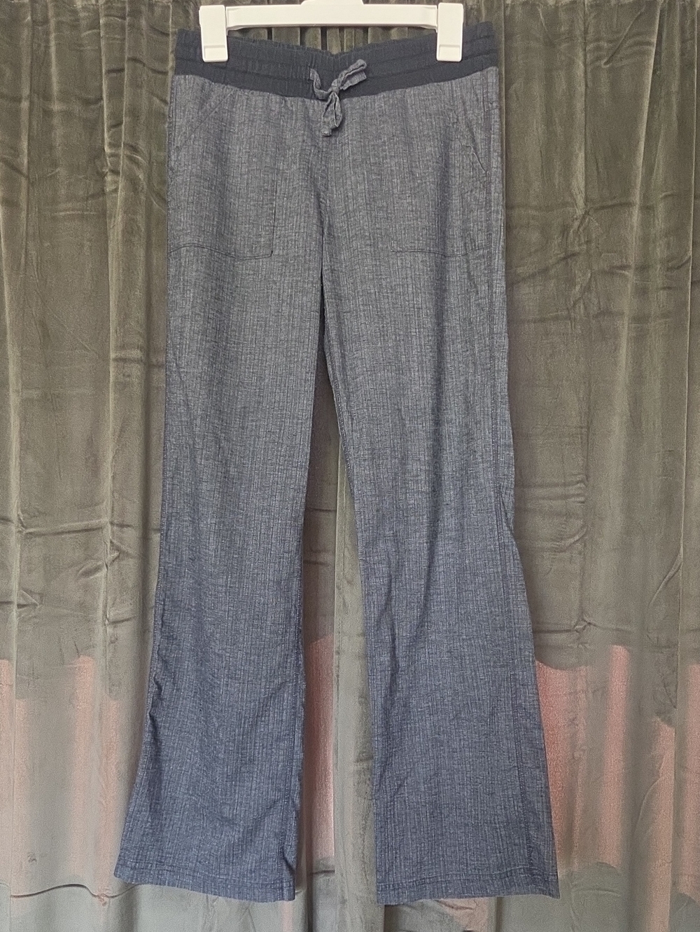 Prana Women's Heathered Grey Pull-On Flare Pants
